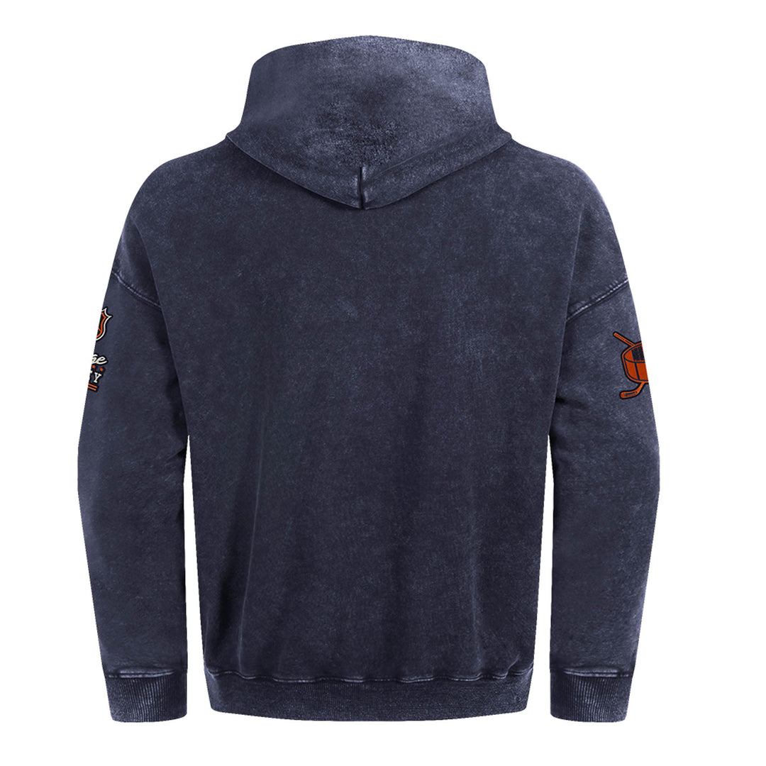 Edmonton Oilers Pro Standard First Team Enzyme Wash Navy Hoodie
