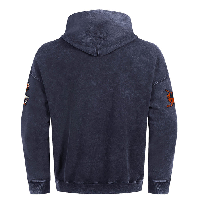 Edmonton Oilers Pro Standard First Team Enzyme Wash Navy Hoodie