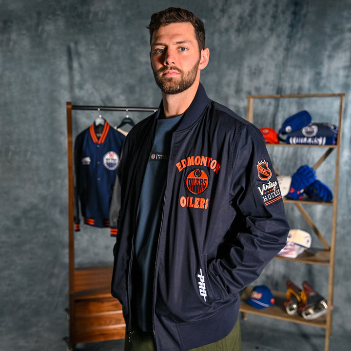 Edmonton Oilers Pro Standard First Team Navy Jacket