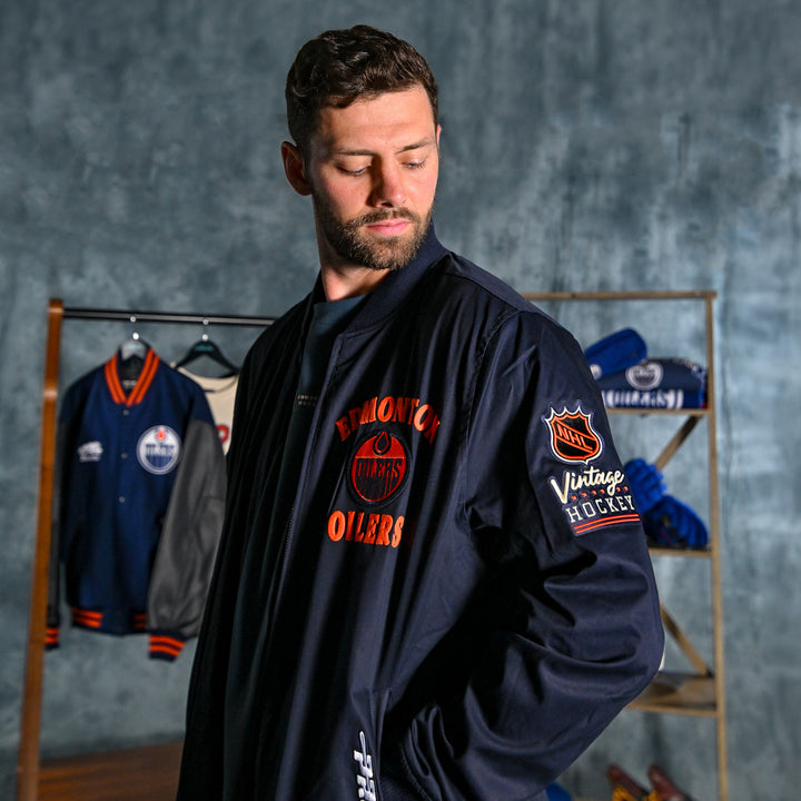 Edmonton Oilers Pro Standard First Team Navy Jacket