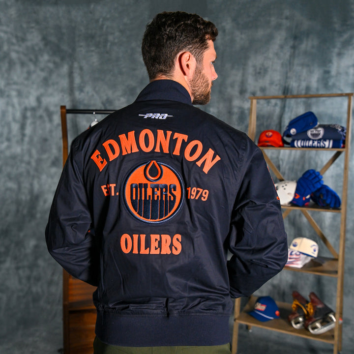 Edmonton Oilers Pro Standard First Team Navy Jacket