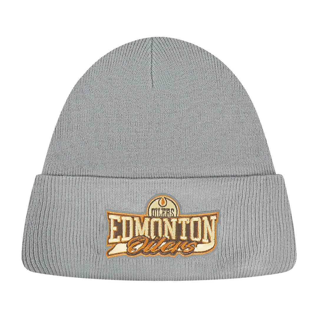 Edmonton Oilers Pro Standard Grey Team Rally Cuffed Toque