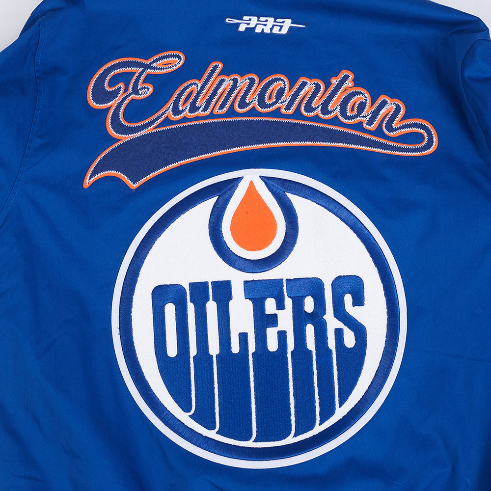 Edmonton Oilers Pro Standard Living Large Blue Twill Jacket