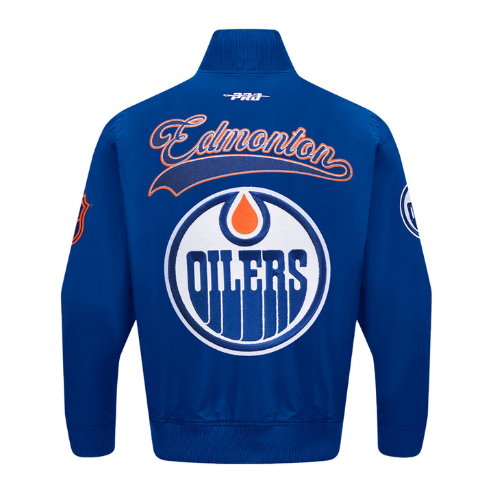 Edmonton Oilers Pro Standard Living Large Blue Twill Jacket