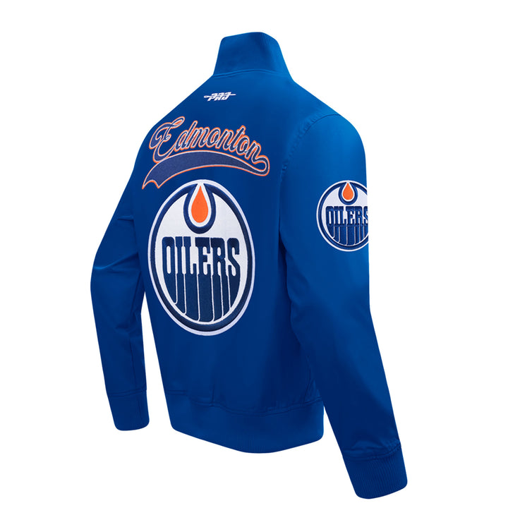 Edmonton Oilers Pro Standard Living Large Blue Twill Jacket