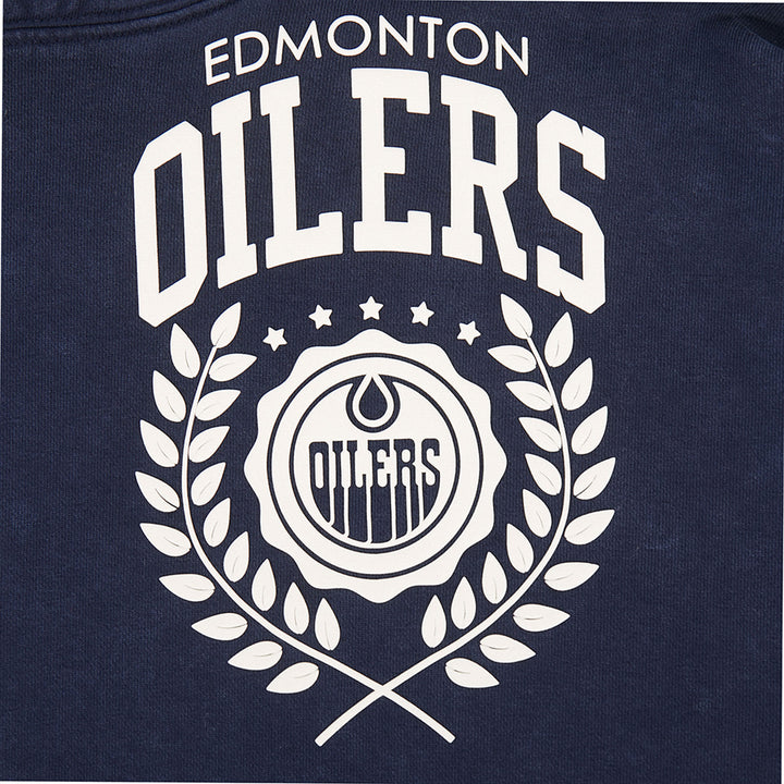 Edmonton Oilers Pro Standard Street Team Enzyme Wash Blue Hoodie