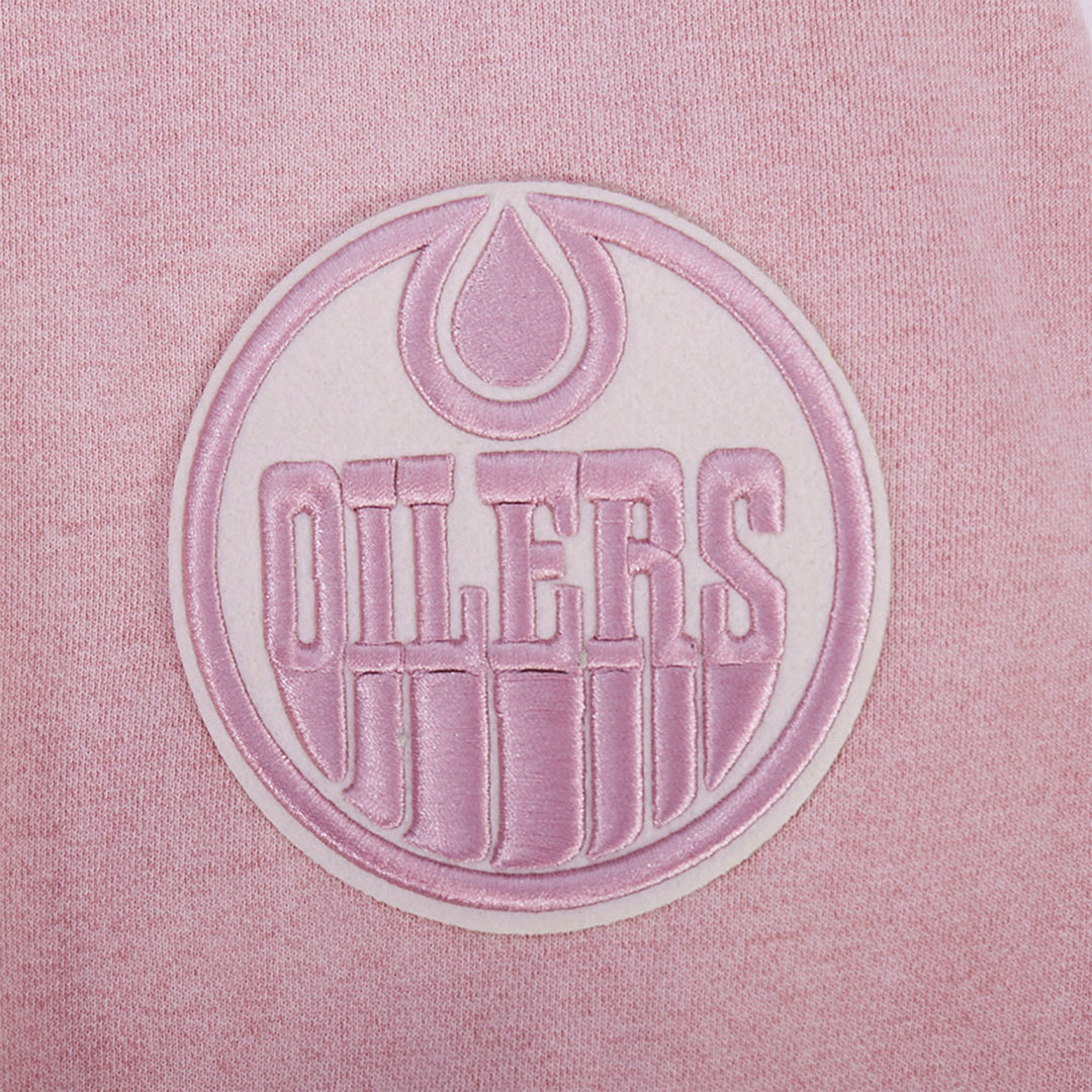 Edmonton Oilers Pro Standard Street Team Enzyme Wash Pink Hoodie