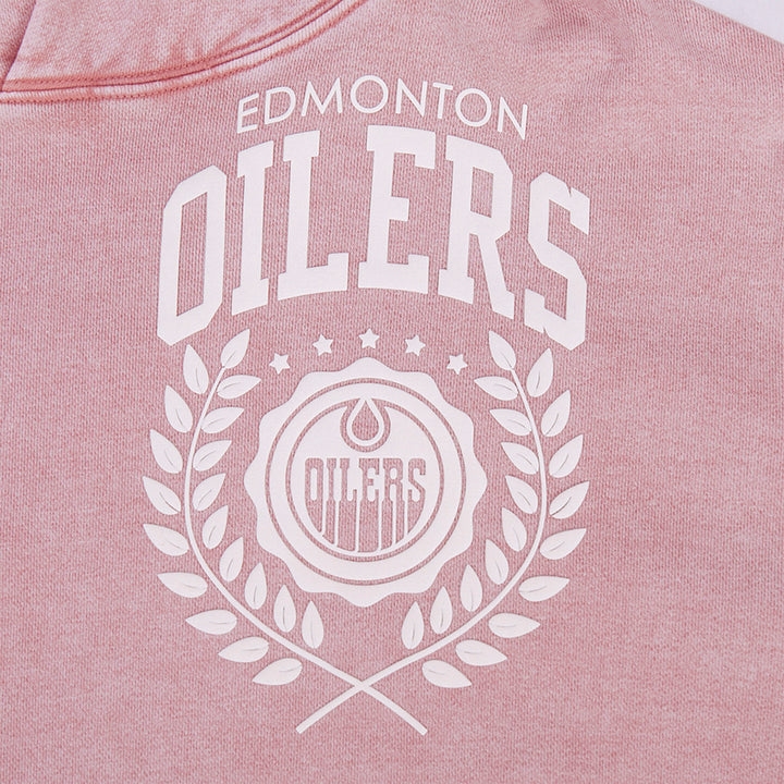 Edmonton Oilers Pro Standard Street Team Enzyme Wash Pink Hoodie