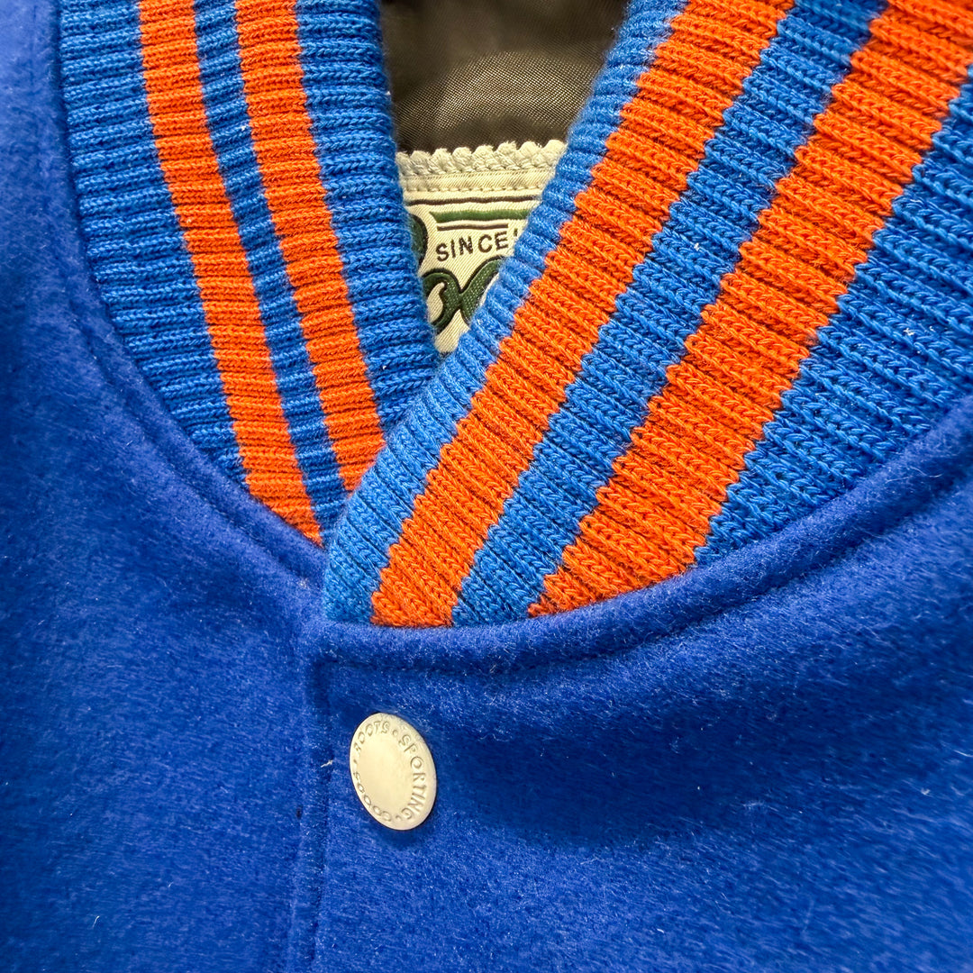 Edmonton Oilers Roots Royal Blue Award Classic Varsity Jacket
