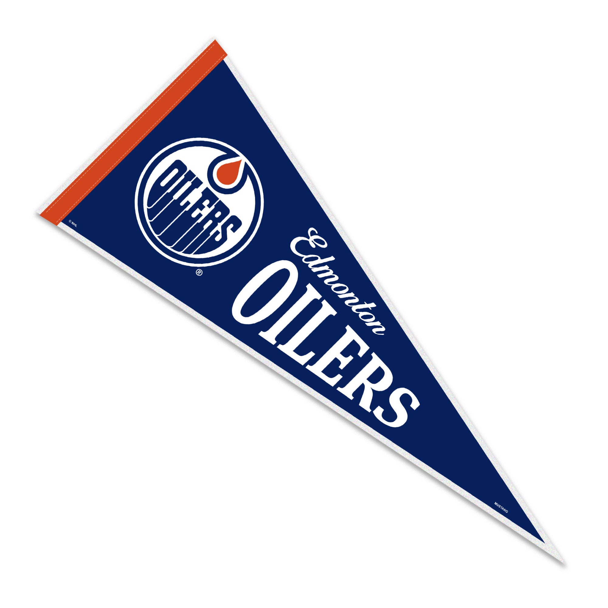 Edmonton Oilers Script Felt 12