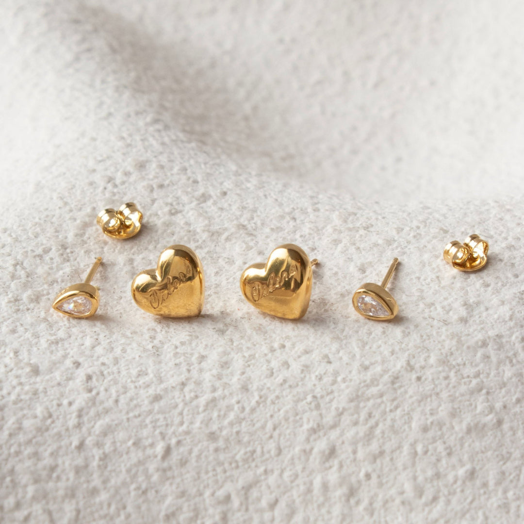 Edmonton Oilers So Pretty Cara Cotter Gold Earring Stud Pack