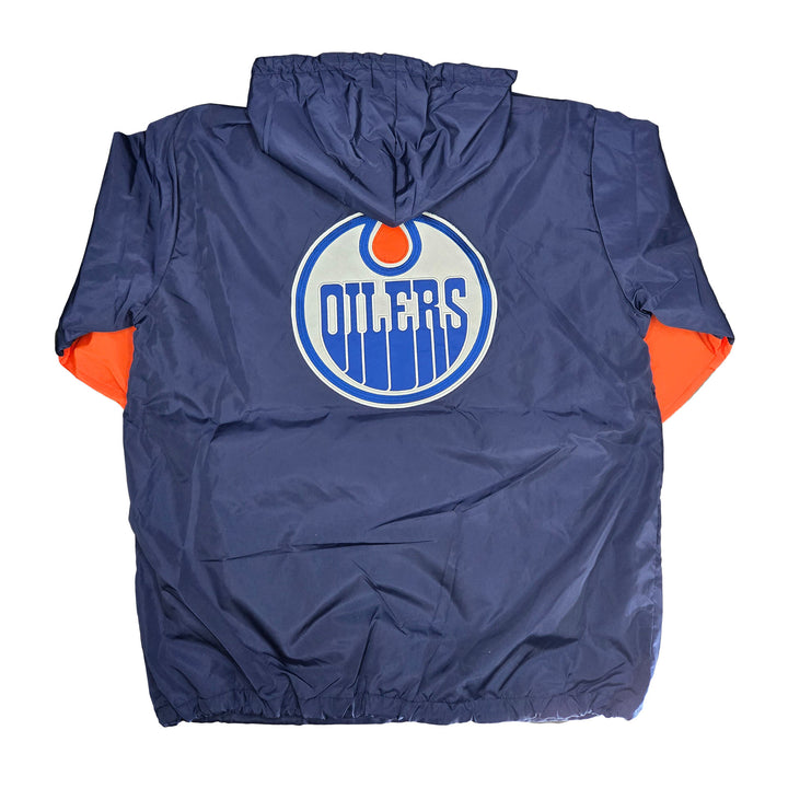 Edmonton Oilers Something Inked Blue & Orange Windbreaker Jacket