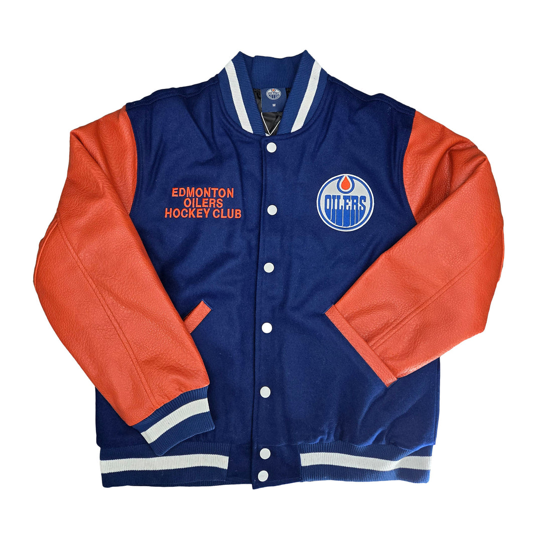 Edmonton Oilers Unisex Something Inked Coach's Royal Jacket
