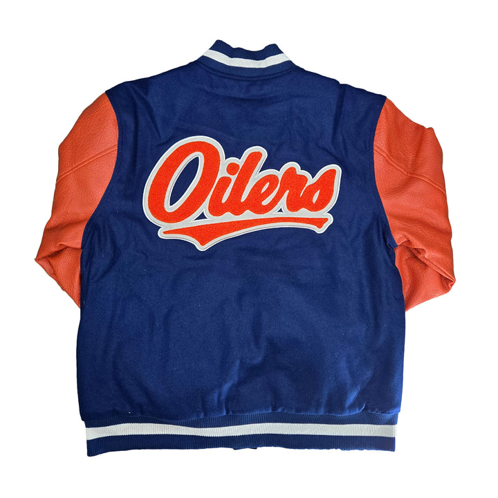 Edmonton Oilers Unisex Something Inked Coach's Royal Jacket