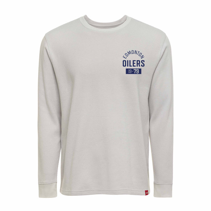 Edmonton Oilers Sportiqe Afton Grey Long Sleeve T-Shirt