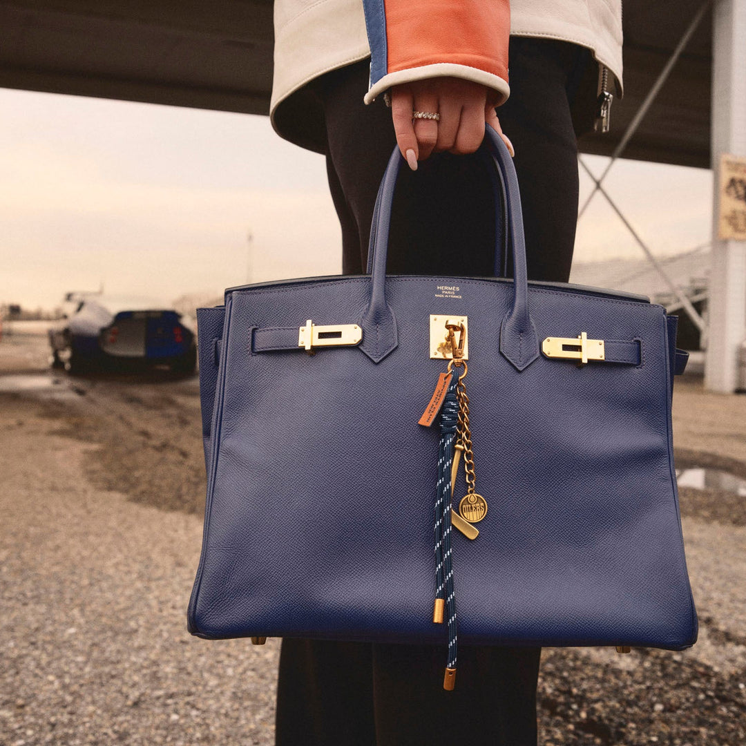 Edmonton Oilers Sports Club Atelier by Lauren McDavid Oil Drop Keychain/Bag Clip