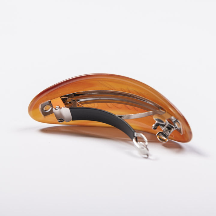 Edmonton Oilers Sports Club Atelier by Lauren McDavid Orange Tortoise Barrette Clip