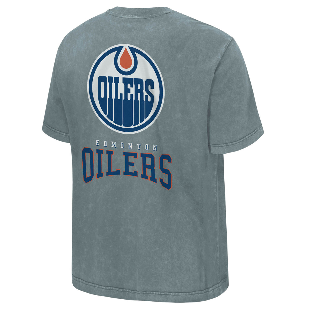 Edmonton Oilers Stadium Essentials Team Resolve Blue T-Shirt