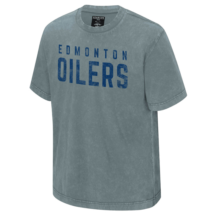 Edmonton Oilers Stadium Essentials Team Resolve Blue T-Shirt