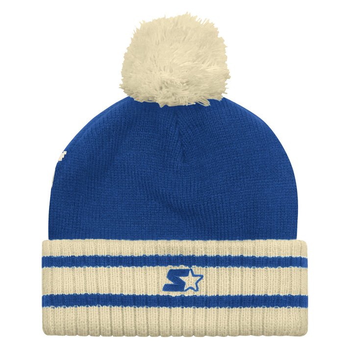 Edmonton Oilers Starter Blue & Cream Secondary Alternate Logo Contender II Toque w/ Pom