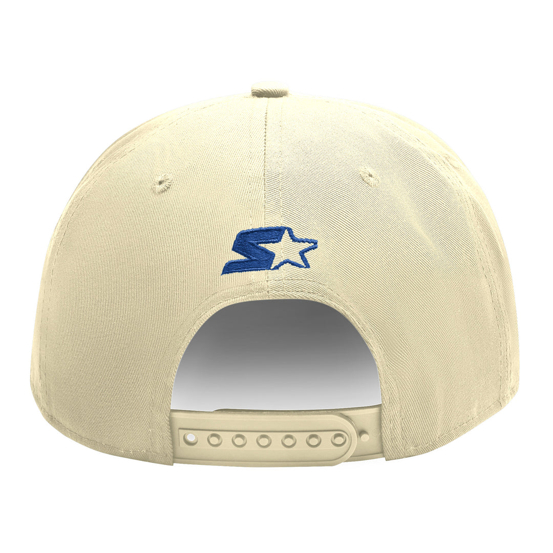 Edmonton Oilers Starter Cream Alternate Logo Flat Brim Snapback Hat