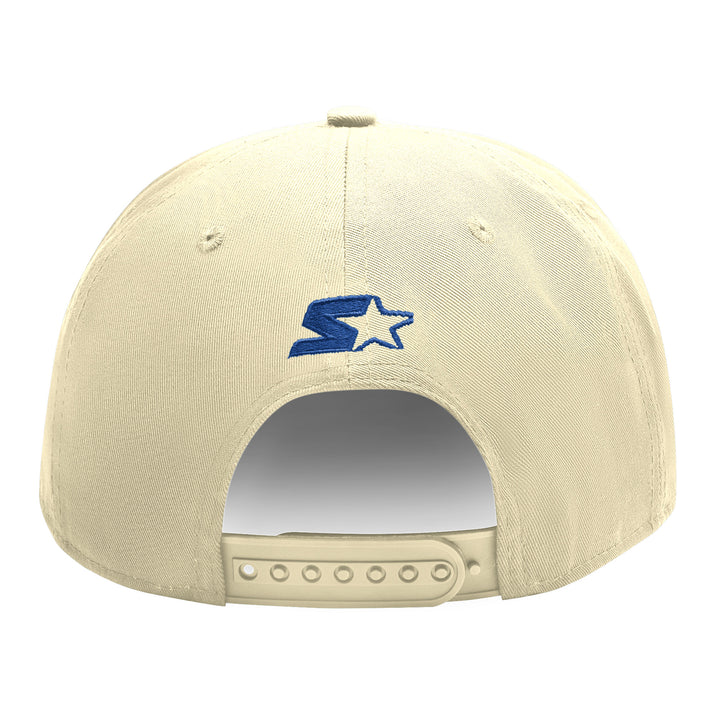 Edmonton Oilers Starter Cream Alternate Logo Flat Brim Snapback Hat