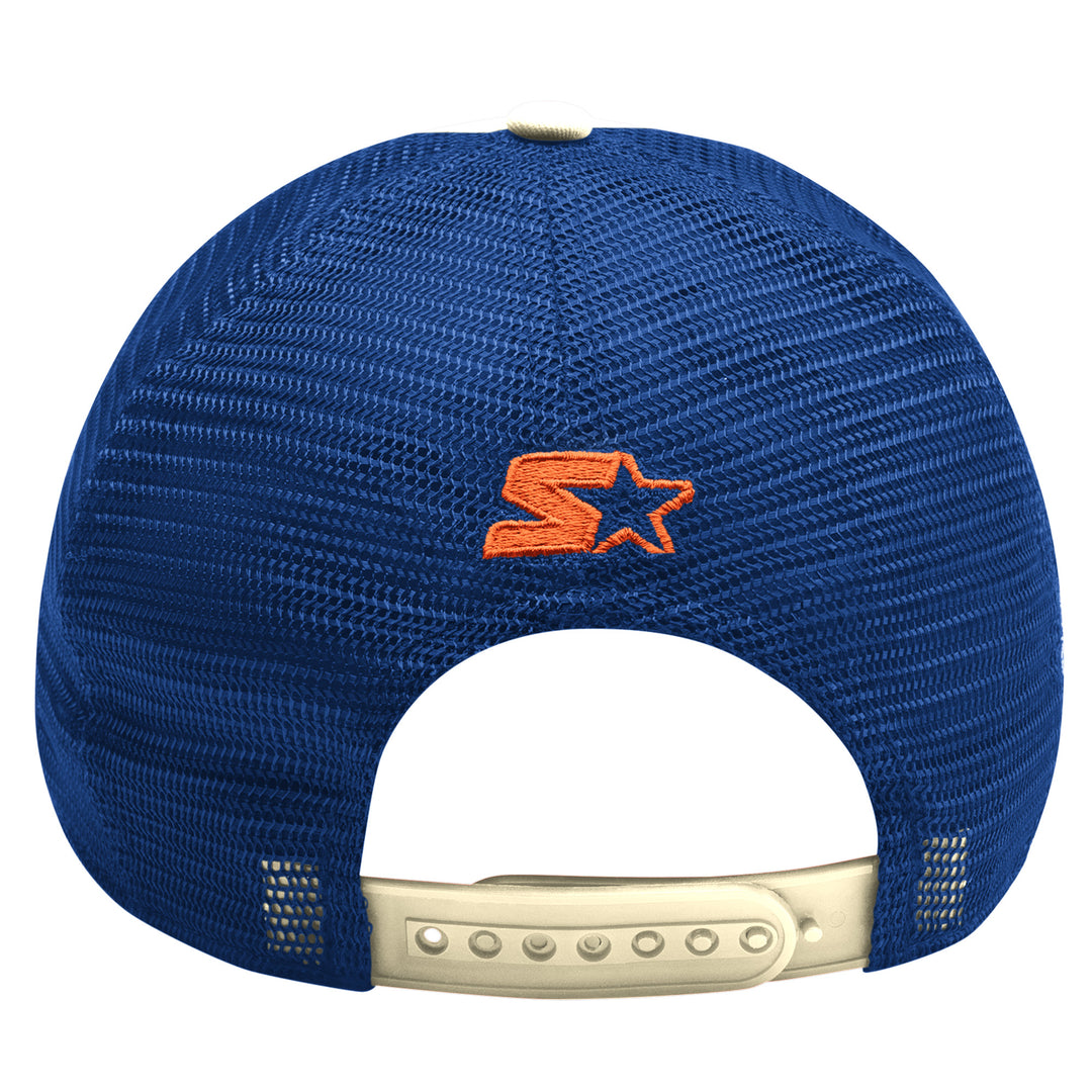 Edmonton Oilers Starter Cream Alternate Logo Trailer Trucker Snapback Hat