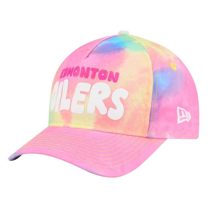 Edmonton Oilers Toddler New Era Tie Dye 9FORTY M-Crown Adjustable Hat