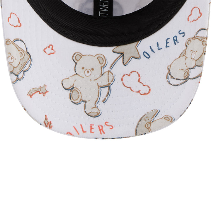 Edmonton Oilers Toddler Teddy White 9TWENTY Flex Hat