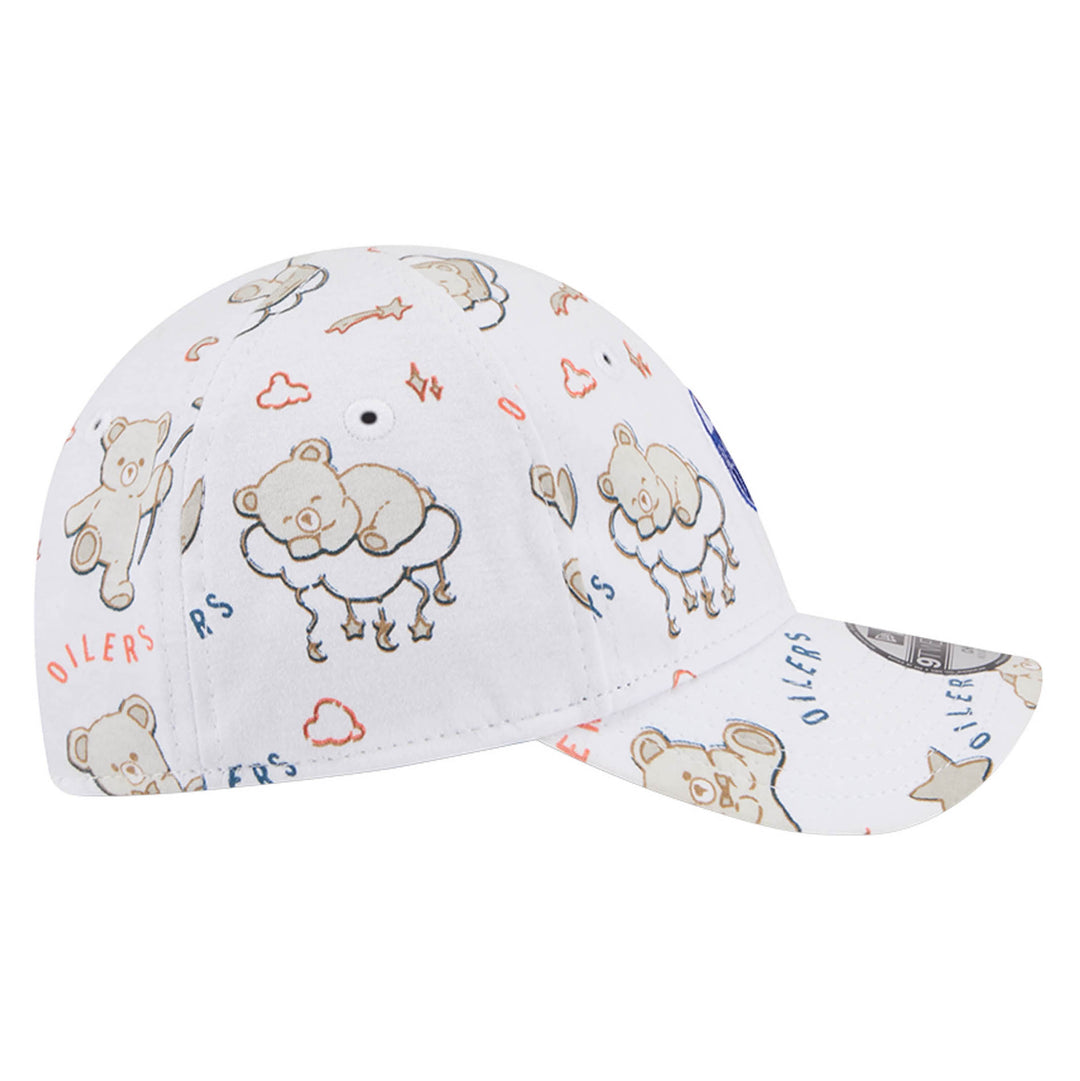 Edmonton Oilers Toddler Teddy White 9TWENTY Flex Hat