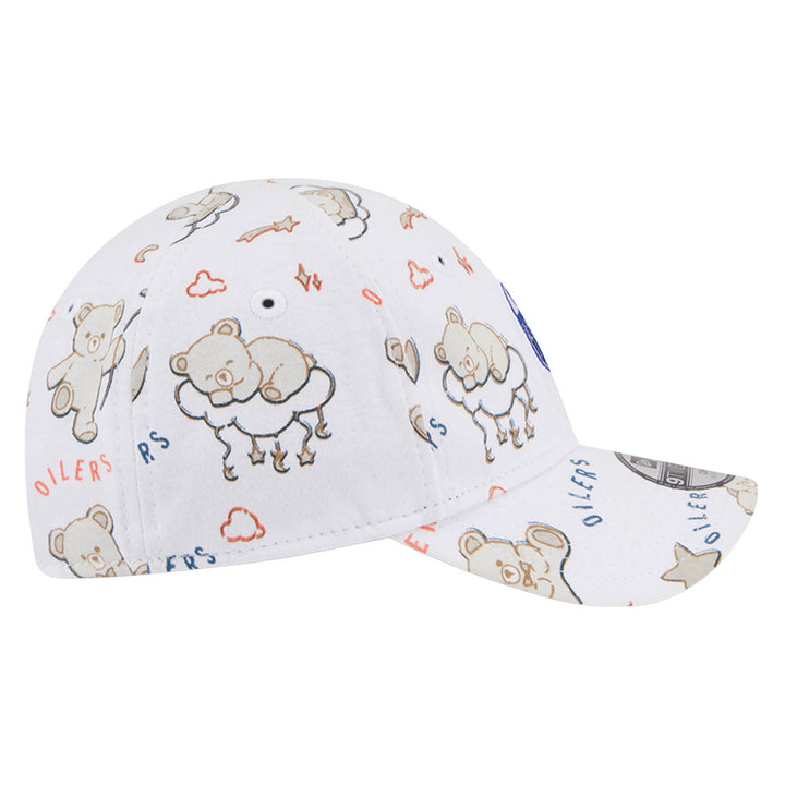 Edmonton Oilers Toddler Teddy White 9TWENTY Flex Hat