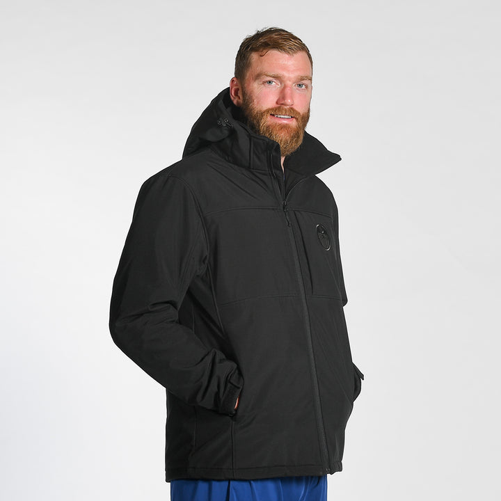Edmonton Oilers Unisex Authentics Black Insulated Softshell Jacket