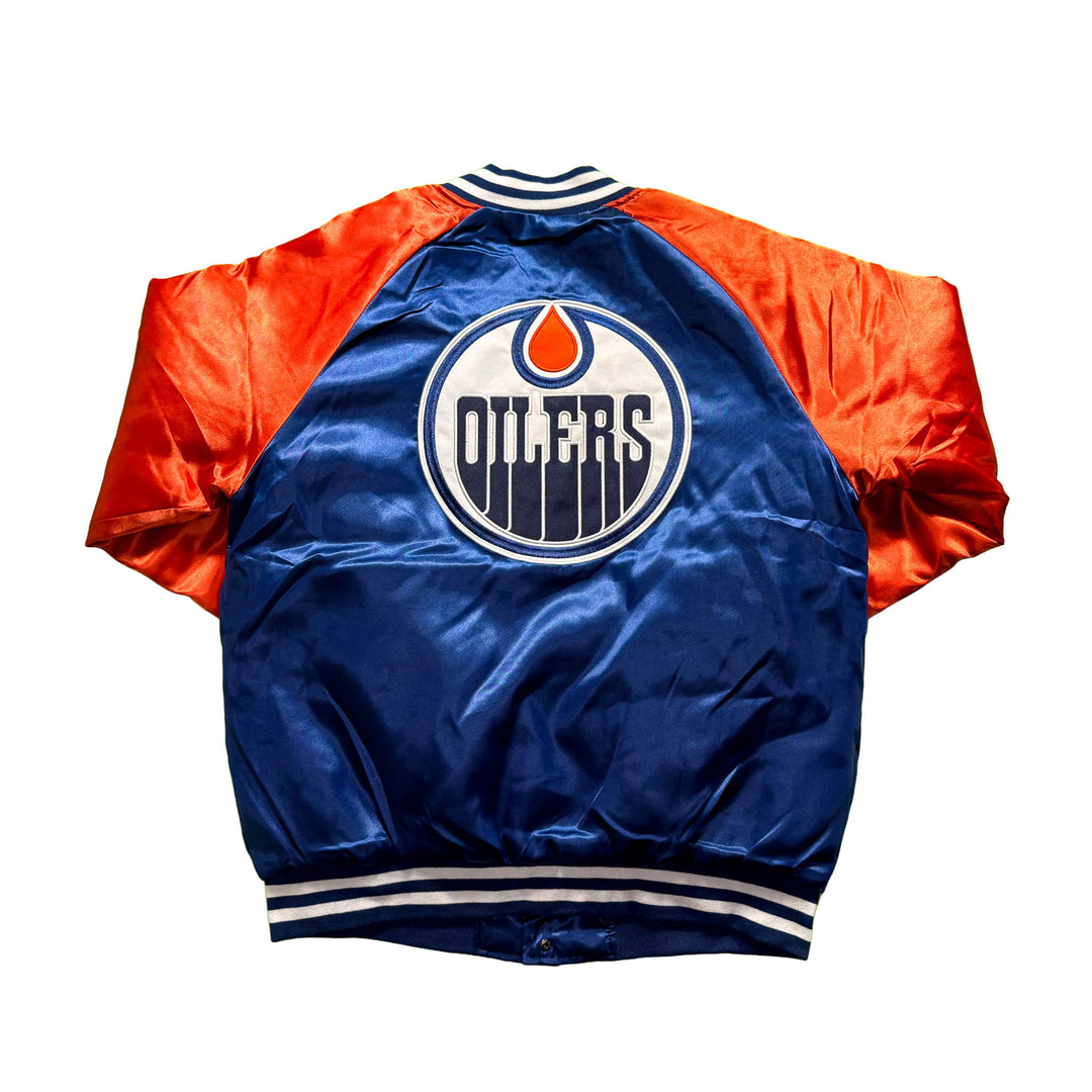 Edmonton Oilers Unisex Authentics Blue & Orange Coach's Jacket