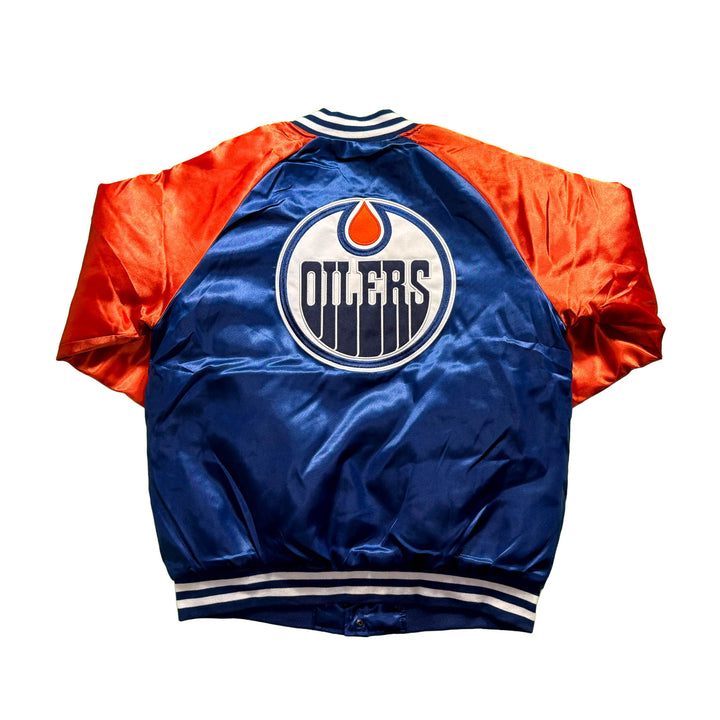 Edmonton Oilers Unisex Authentics Blue & Orange Coach's Jacket