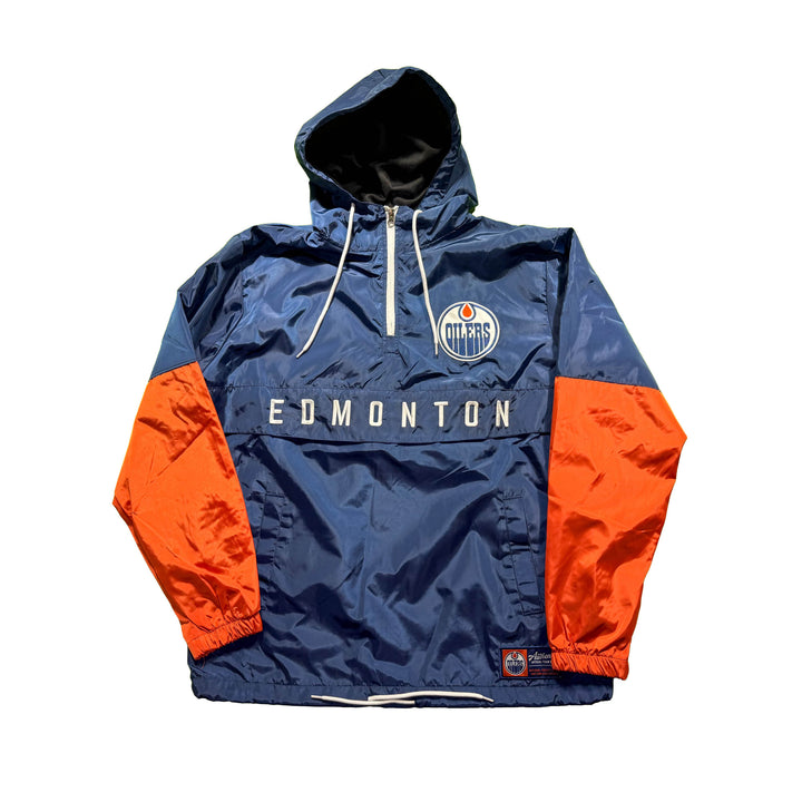 Edmonton Oilers Unisex Authentics Blue & Orange Windbreaker Jacket