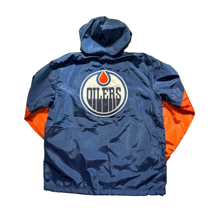 Edmonton Oilers Unisex Authentics Blue & Orange Windbreaker Jacket