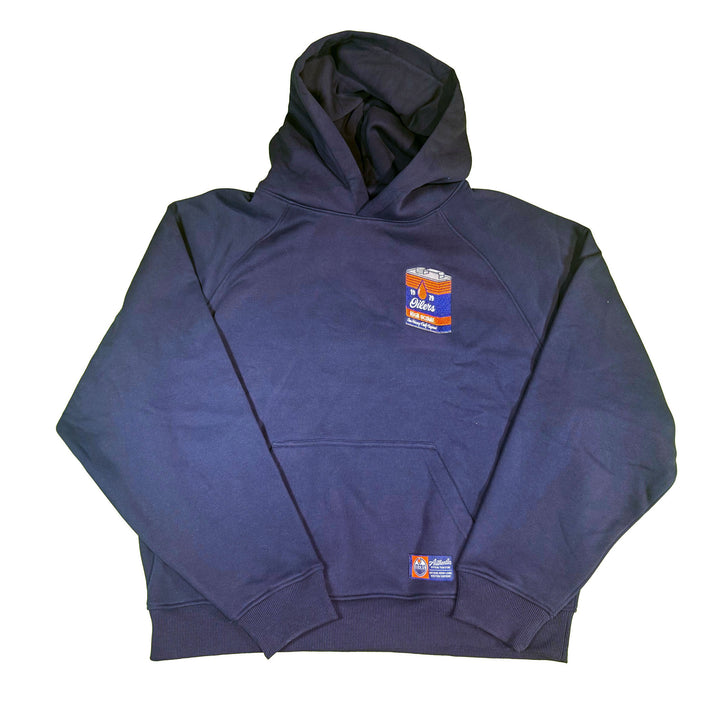 Edmonton Oilers Unisex Authentics Navy High-Octane Oversized Hoodie