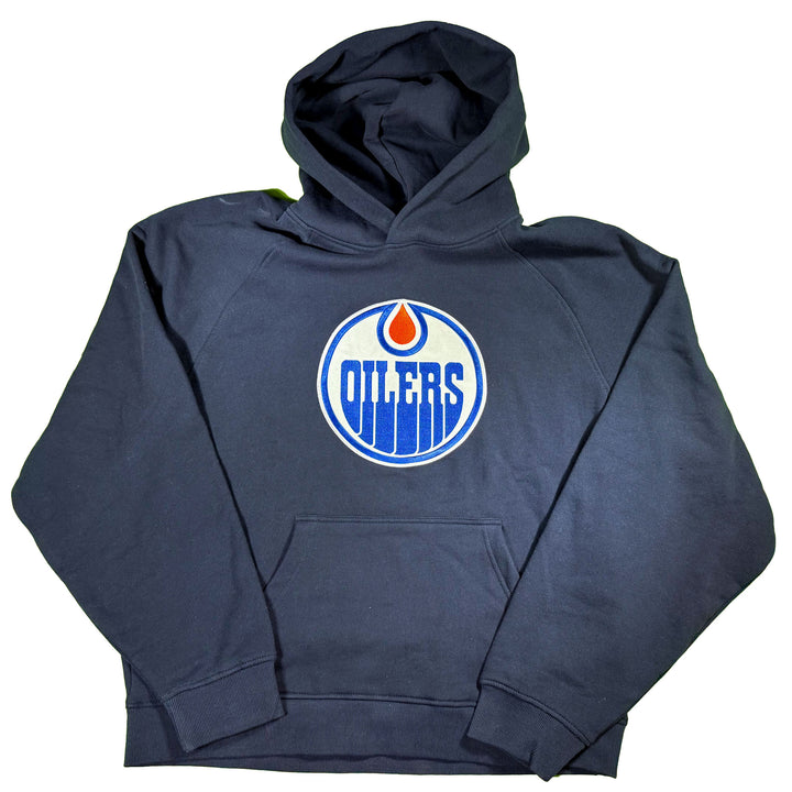 Edmonton Oilers Unisex Authentics Navy Home Logo & Oil Drop Oversized Hoodie