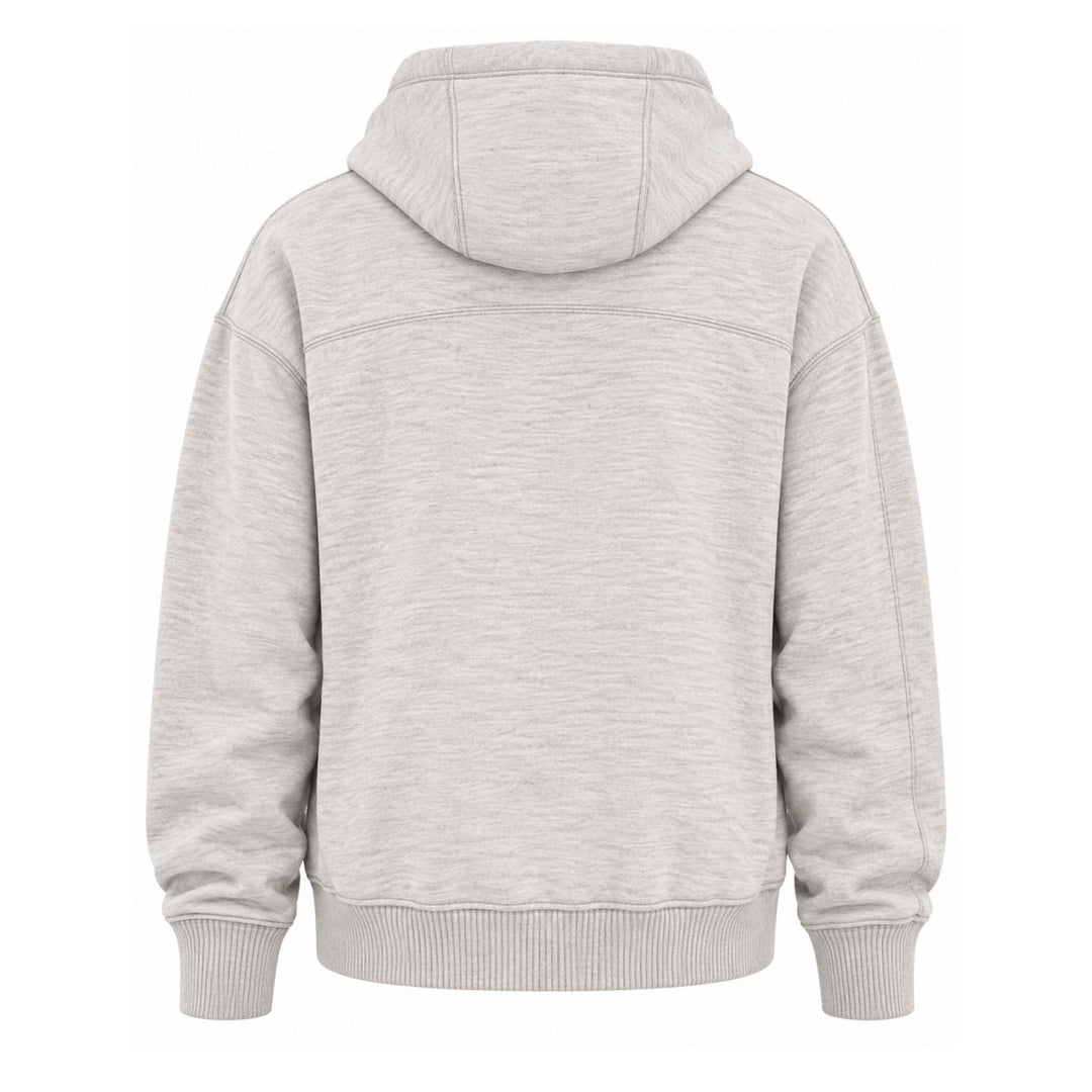 Edmonton Oilers Unisex Line Change Grey Henley Breakaway Hoodie