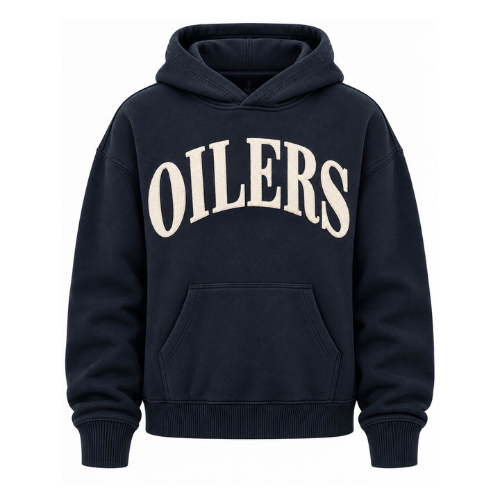 Edmonton Oilers Unisex Line Change Navy Team Hoodie