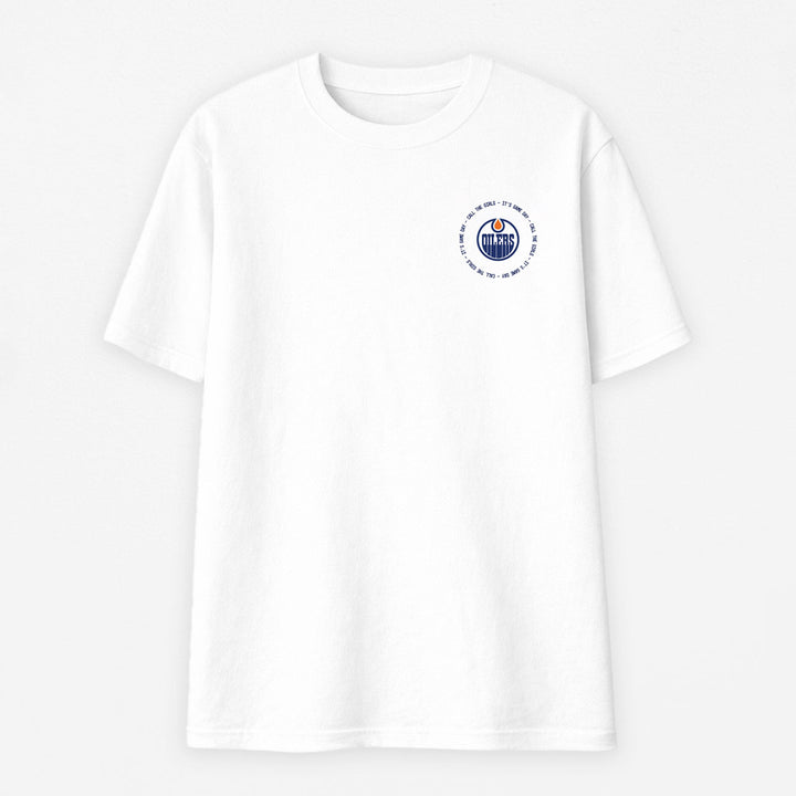 Edmonton Oilers Unisex Line Change Oversized "Call the Girls" White T-Shirt