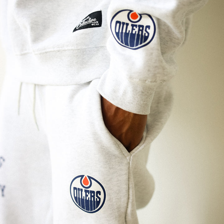 Edmonton Oilers Unisex Peace Collective Athletic Club Grey Heavyweight Pants/Joggers