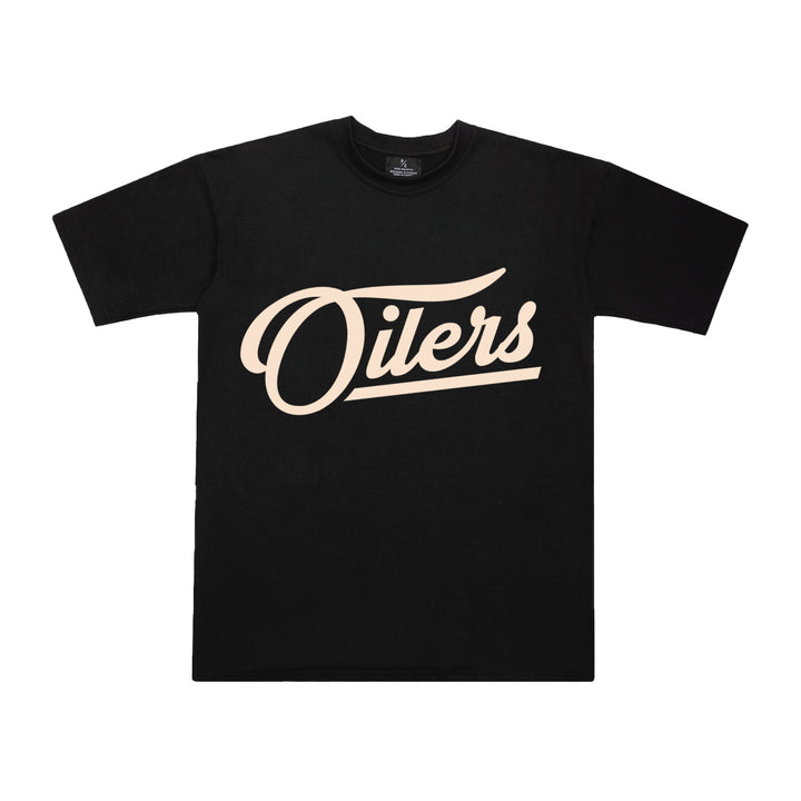 Edmonton Oilers Unisex Peace Collective Essentials Black Heavyweight T-Shirt