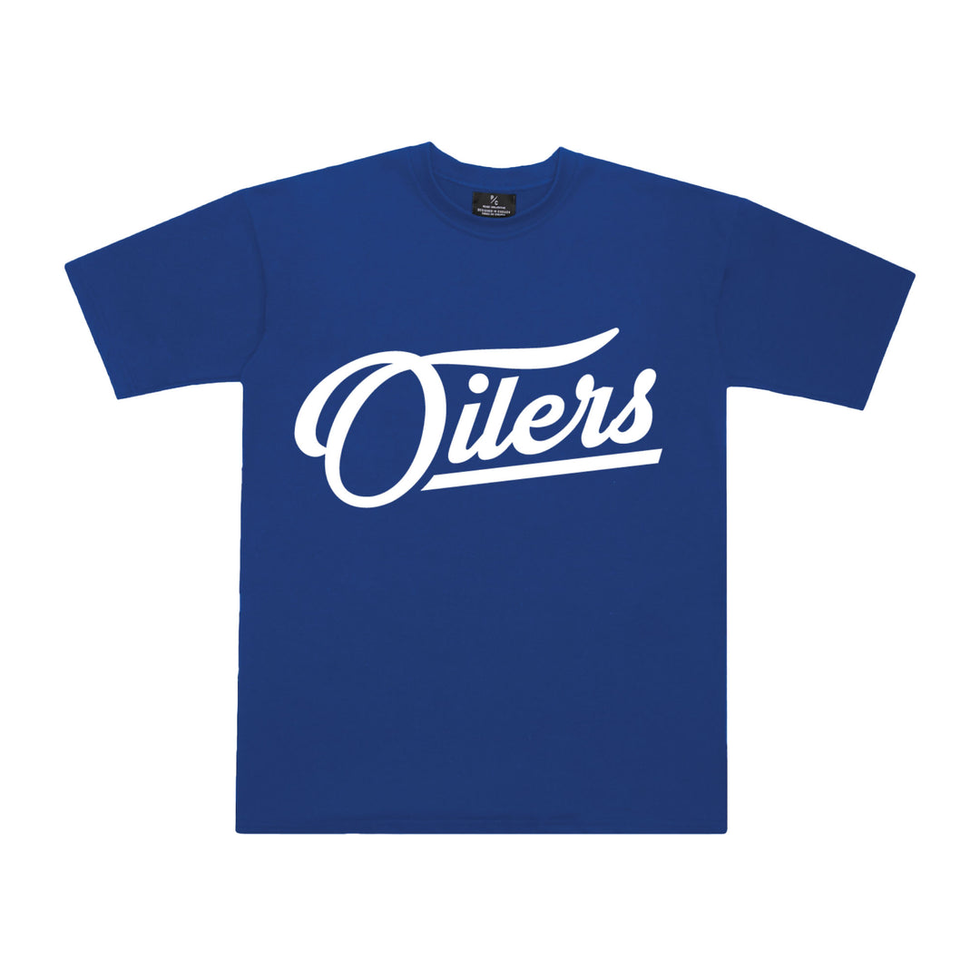 Edmonton Oilers Unisex Peace Collective Essentials Royal Oversized Heavyweight T-Shirt