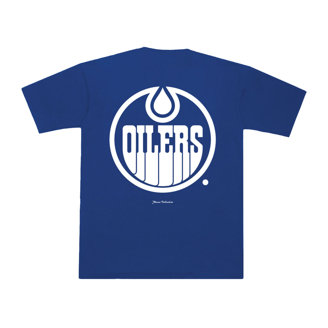 Edmonton Oilers Unisex Peace Collective Essentials Royal Oversized Heavyweight T-Shirt