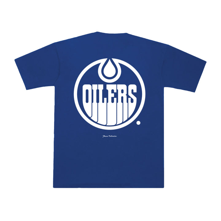 Edmonton Oilers Unisex Peace Collective Essentials Royal Oversized Heavyweight T-Shirt