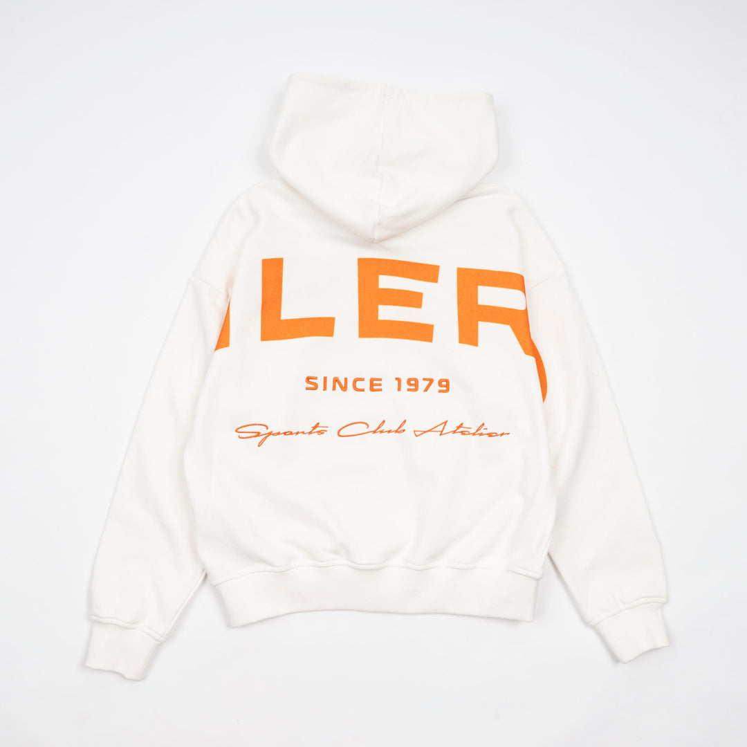 Edmonton Oilers Unisex Sports Club Atelier by Lauren McDavid White Overdrive Hoodie