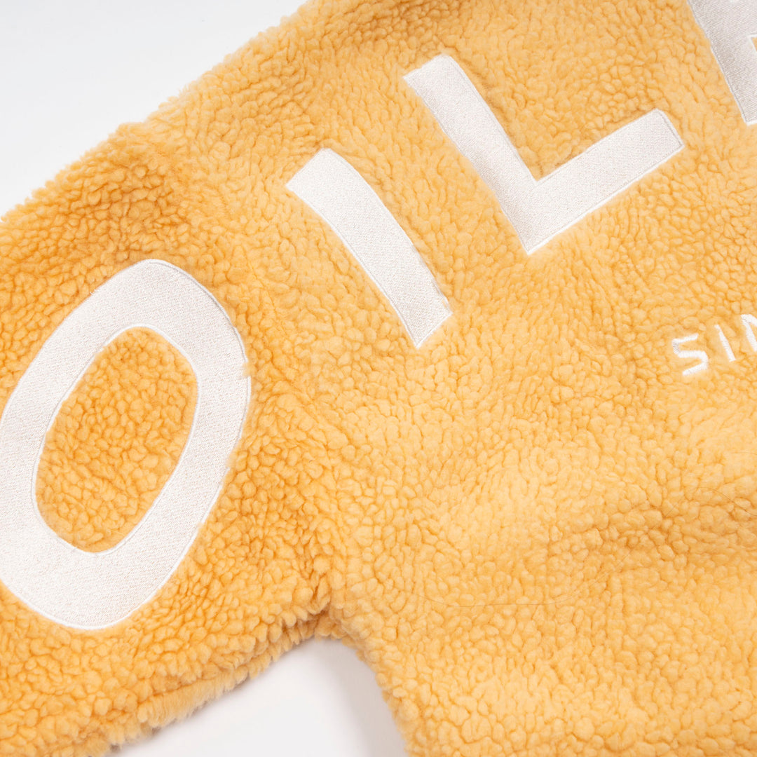 Edmonton Oilers Unisex Sports Club Atelier by Lauren McDavid Orange Ice Drift Sherpa Jacket