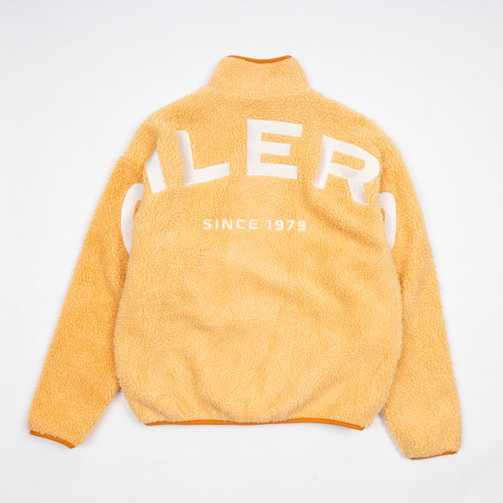 Edmonton Oilers Unisex Sports Club Atelier by Lauren McDavid Orange Ice Drift Sherpa Jacket