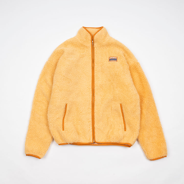 Edmonton Oilers Unisex Sports Club Atelier by Lauren McDavid Orange Ice Drift Sherpa Jacket